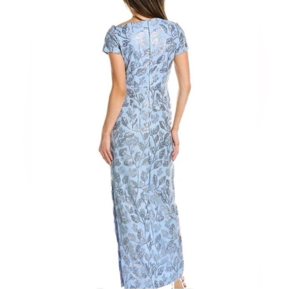 New JS Collections Size 12 Julia Blue Cap Sleeve … - image 3